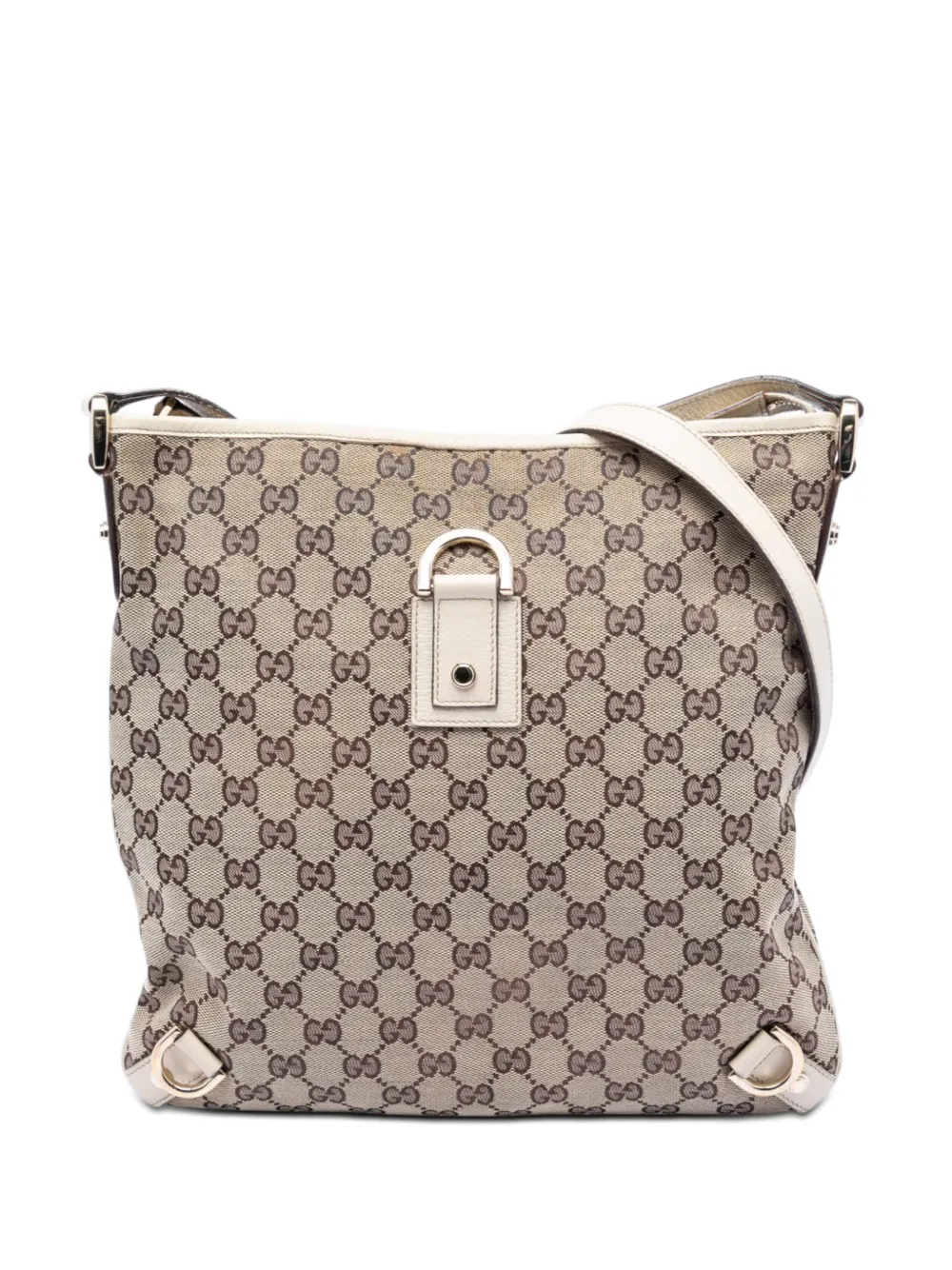 Gucci Pre-Owned 2000-2015 GG Canvas Abbey D Ring crossbody bag - Toni neutri
