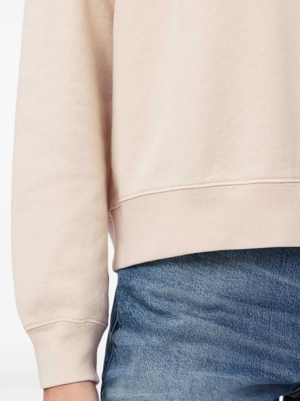 AllSaints Sweater met logopatch Roze