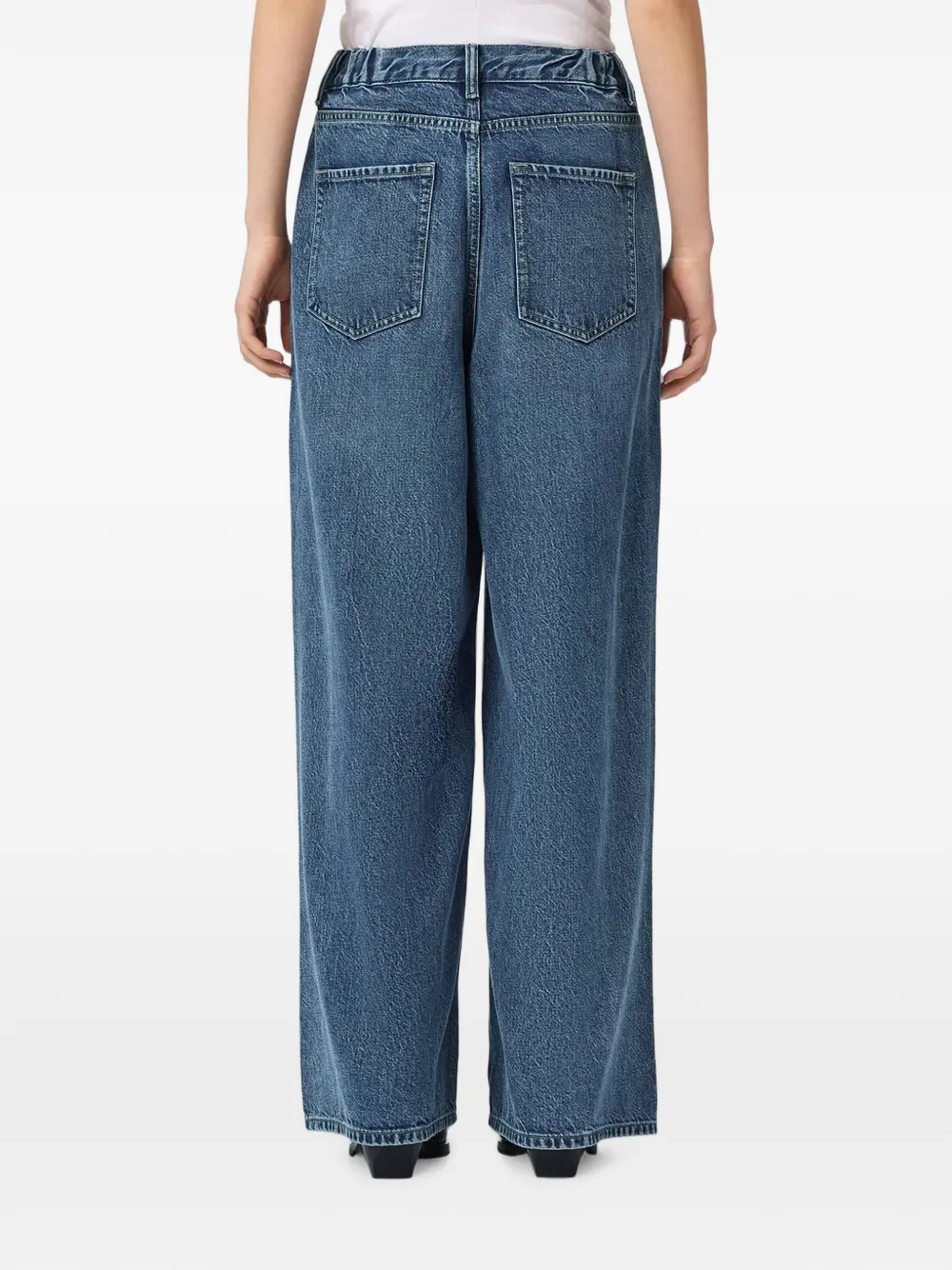 AllSaints Jeans met wijde pijpen Blauw