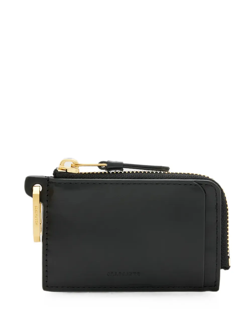 AllSaints lobster-clasp zip-around purse - Nero