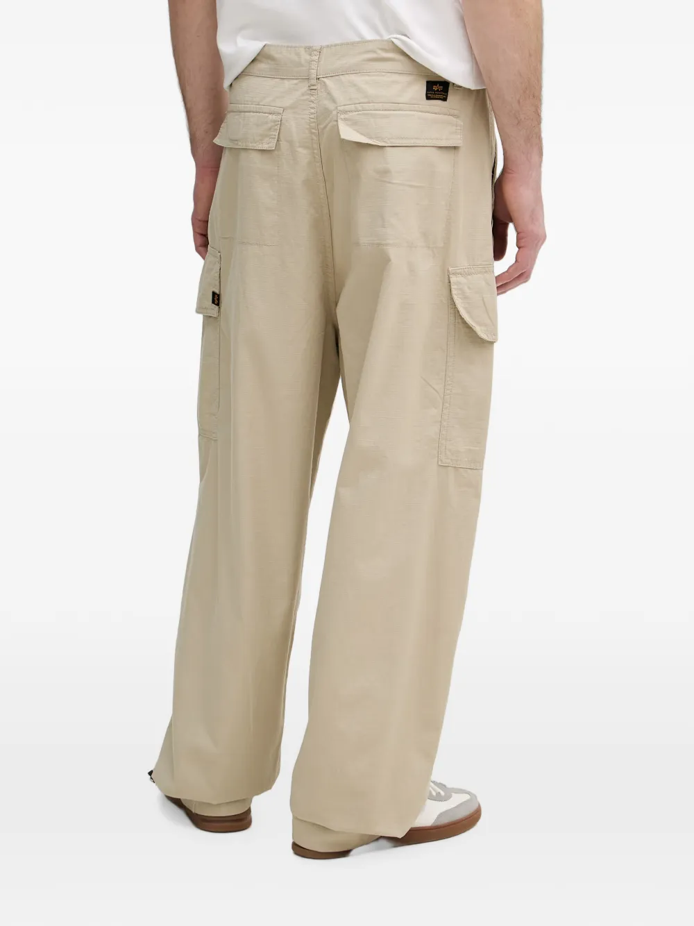 Alpha Industries Top met trekkoord Beige