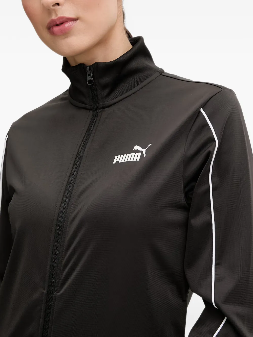 PUMA logo-print tracksuit set Zwart
