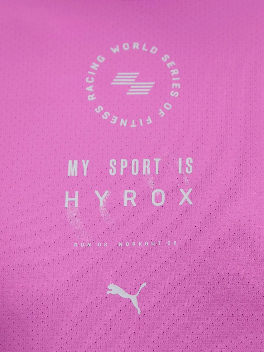 PUMA x Hyrox Dryelite logo-print T-shirt Roze