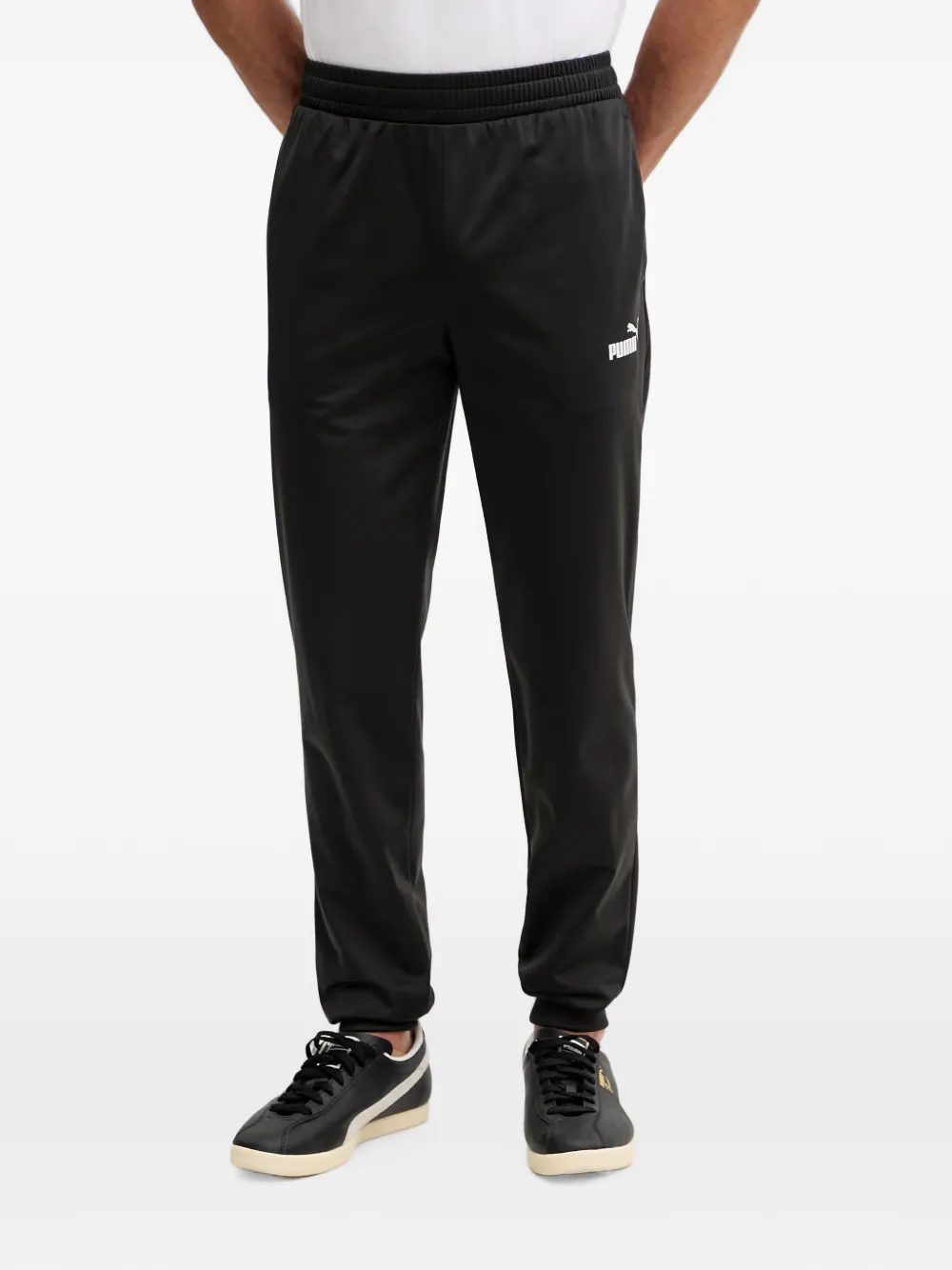 PUMA Tweedelig trainingspak met logo-print en vlakken Zwart
