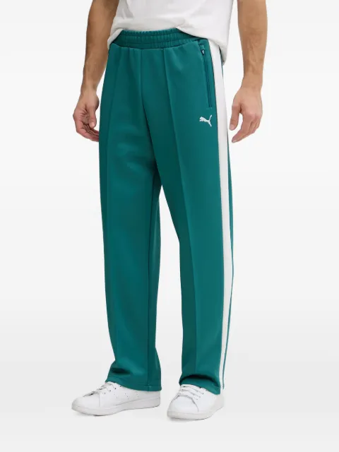 PUMA T7 logo-embroidered side-stripe track pants