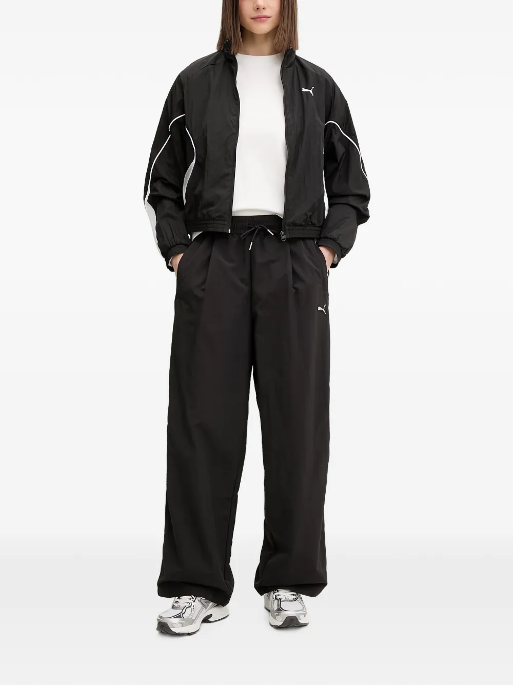PUMA T7 trainingsbroek met zijstreep Zwart