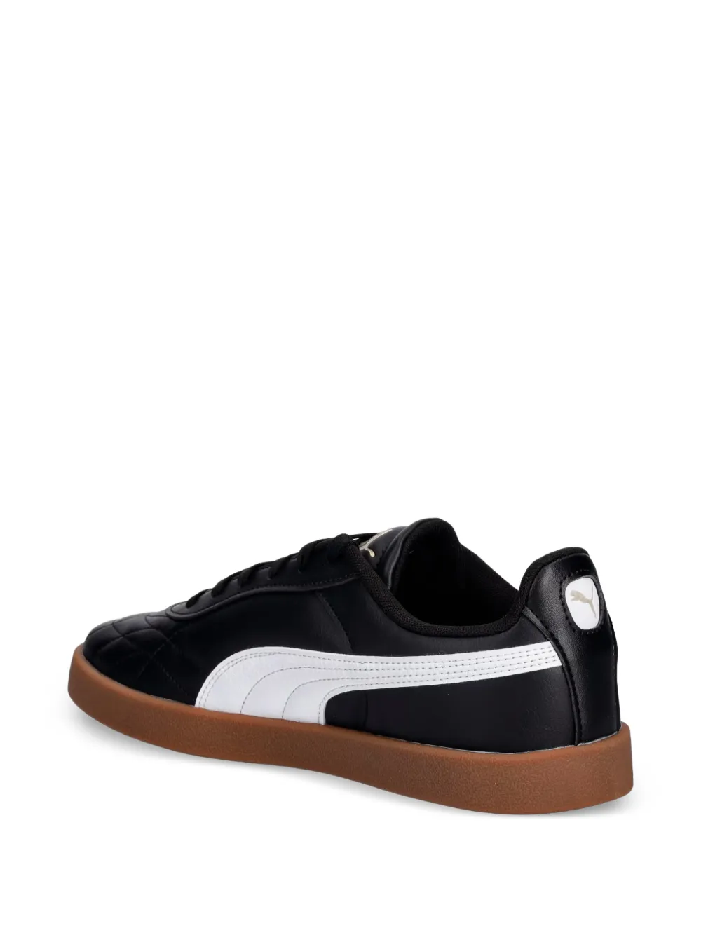 PUMA Club II Indoor quilted-effect logo-print sneakers Zwart