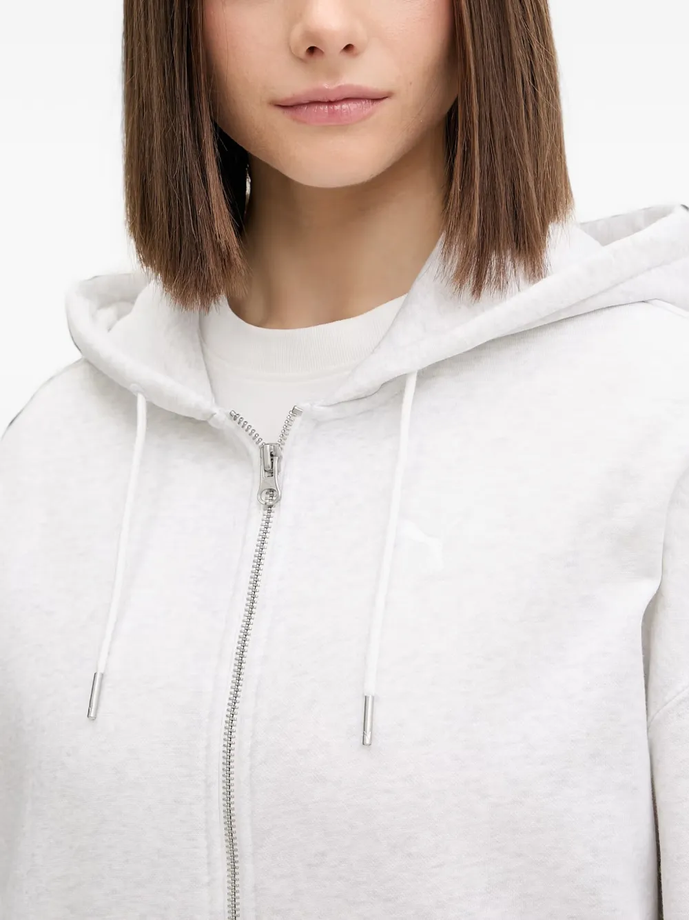 PUMA Hoodie met trekkoord Grijs