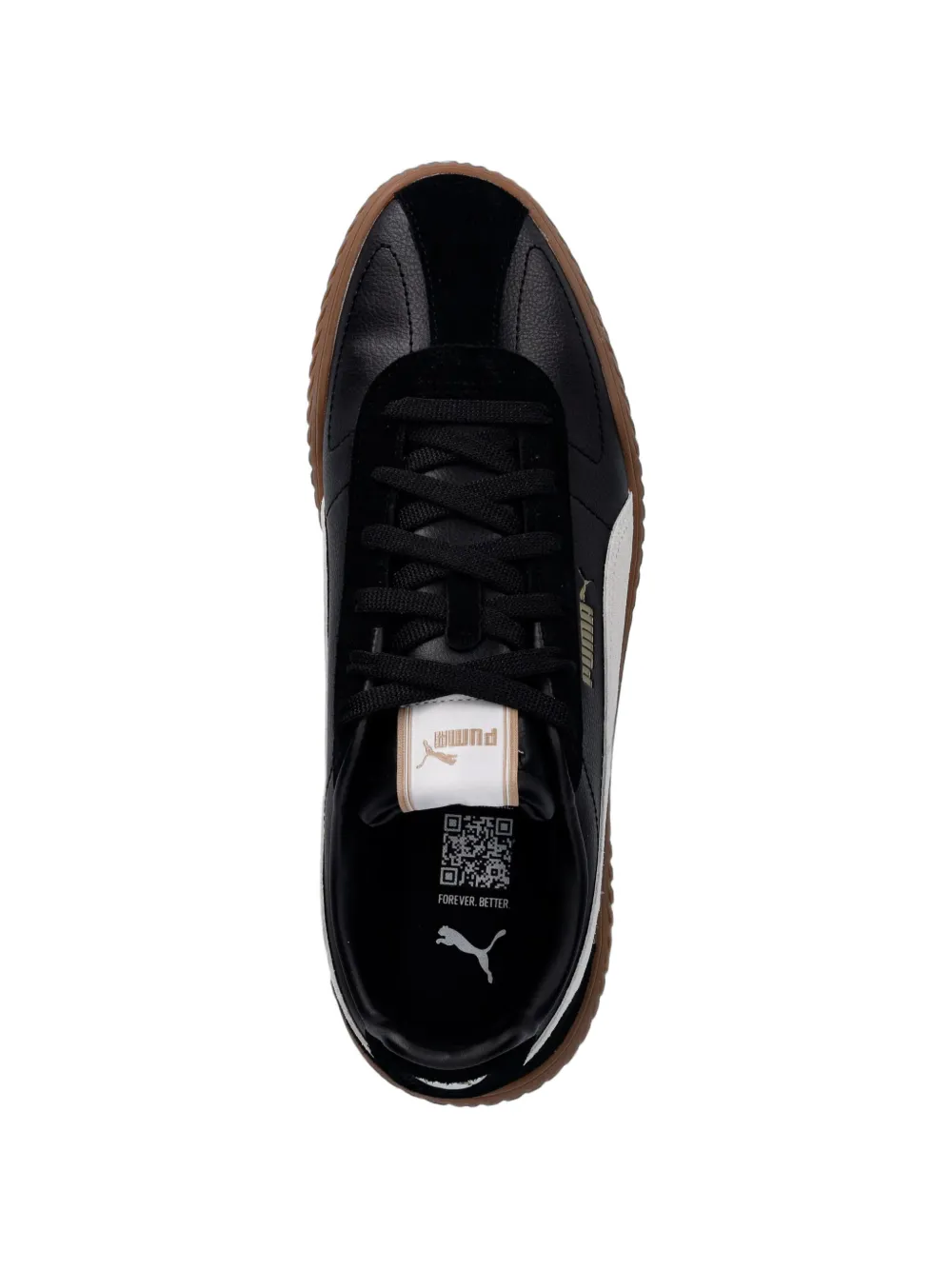 PUMA Club Kayzer logo-patch panelled sneakers Zwart