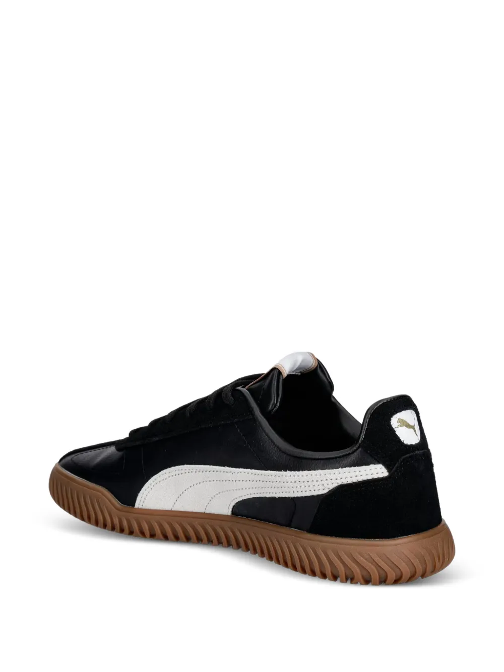 PUMA Club Kayzer logo-patch panelled sneakers Zwart