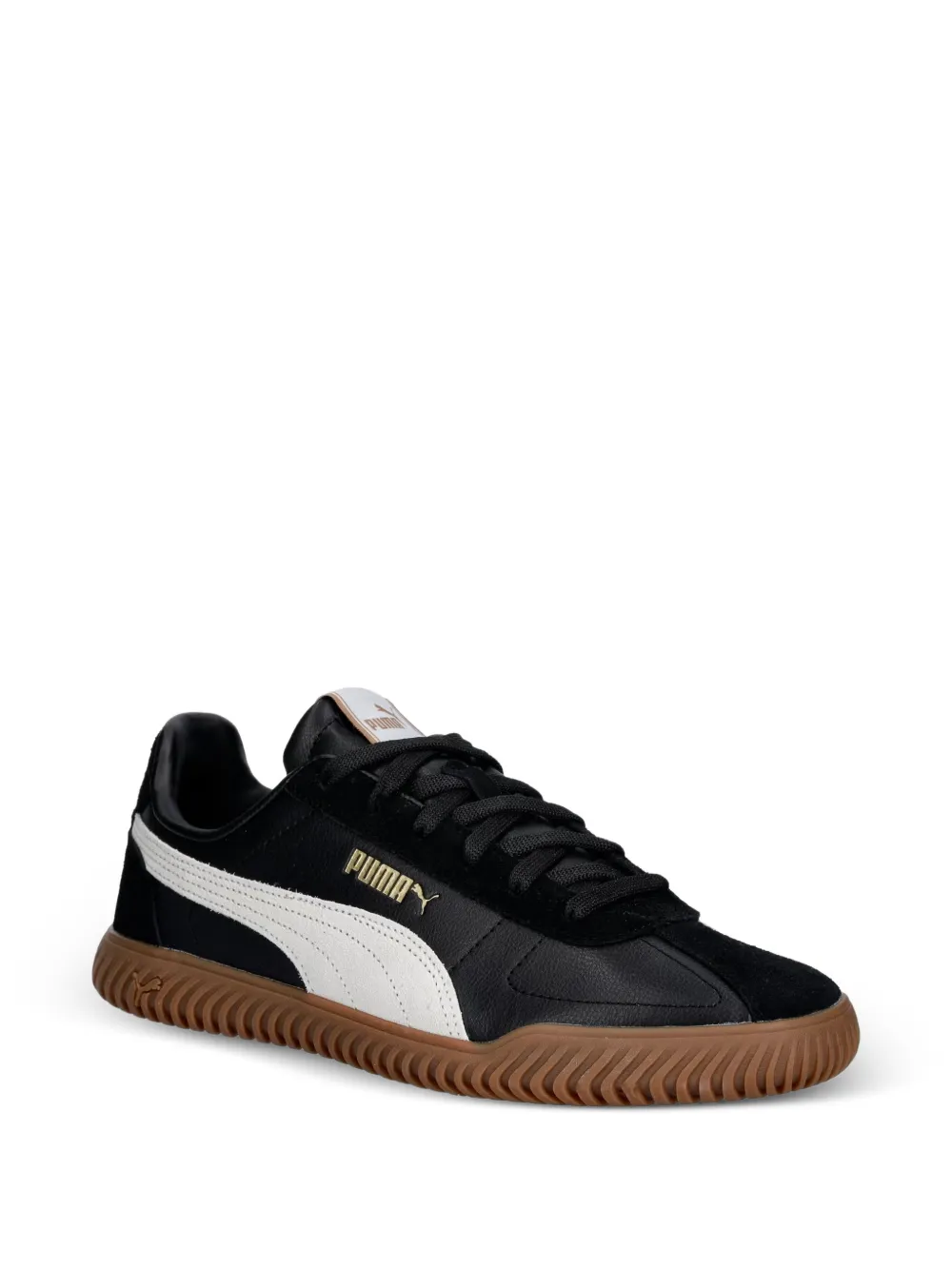 PUMA Club Kayzer logo-patch panelled sneakers Zwart