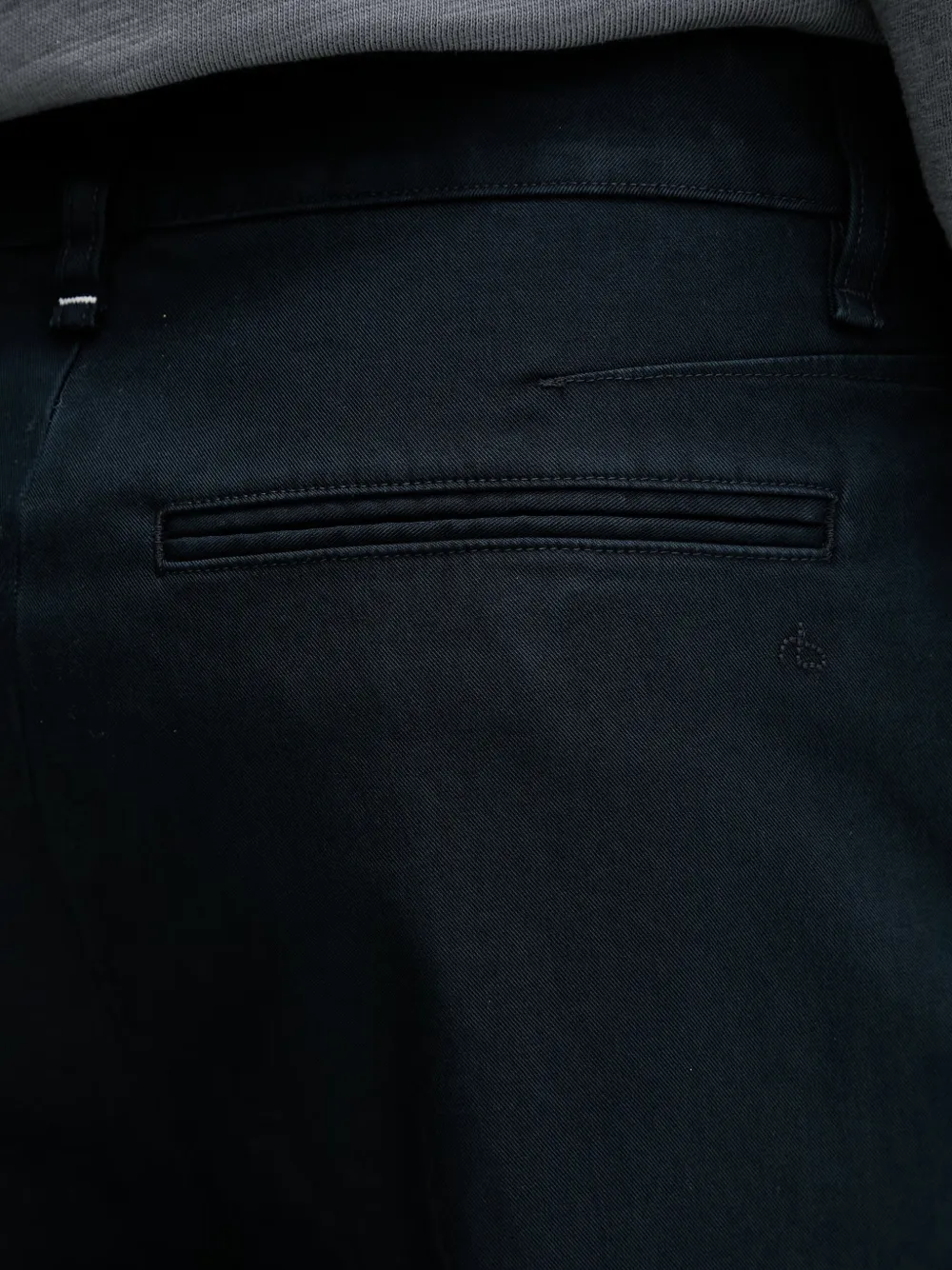 rag & bone Chino met geborduurd logo Blauw
