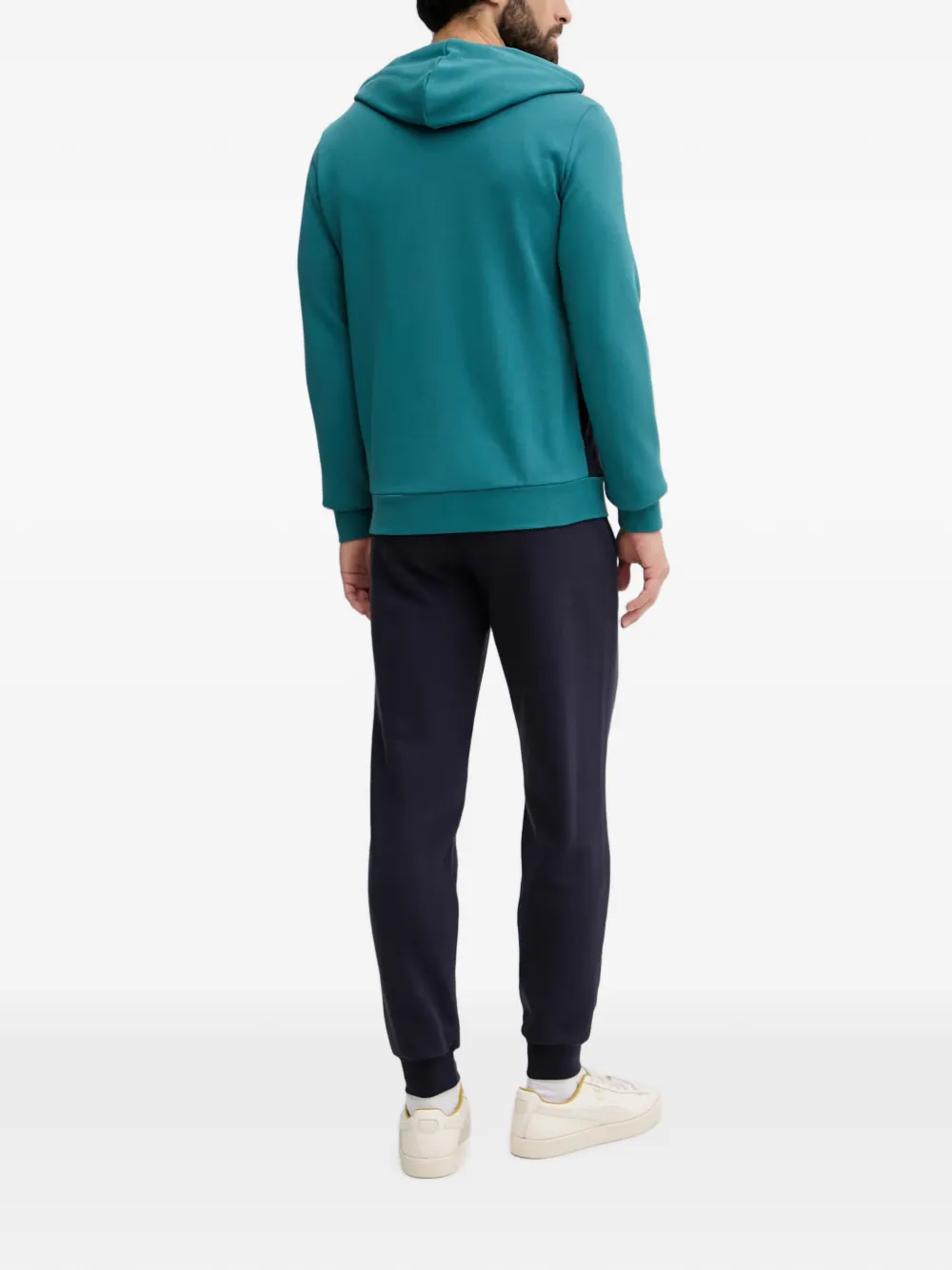 PUMA Hoodie met colourblocking en logo-print Groen