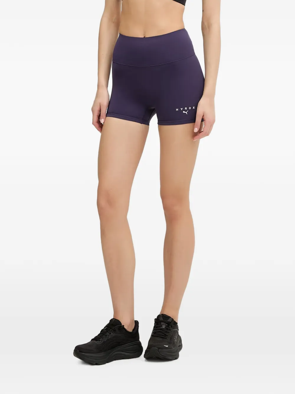 PUMA x Hyrox compressieshorts met logo-print Paars