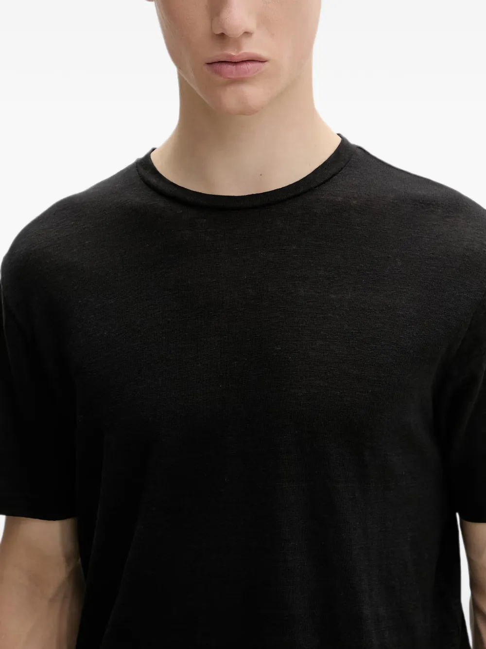 rag & bone T-shirt met ronde hals Zwart