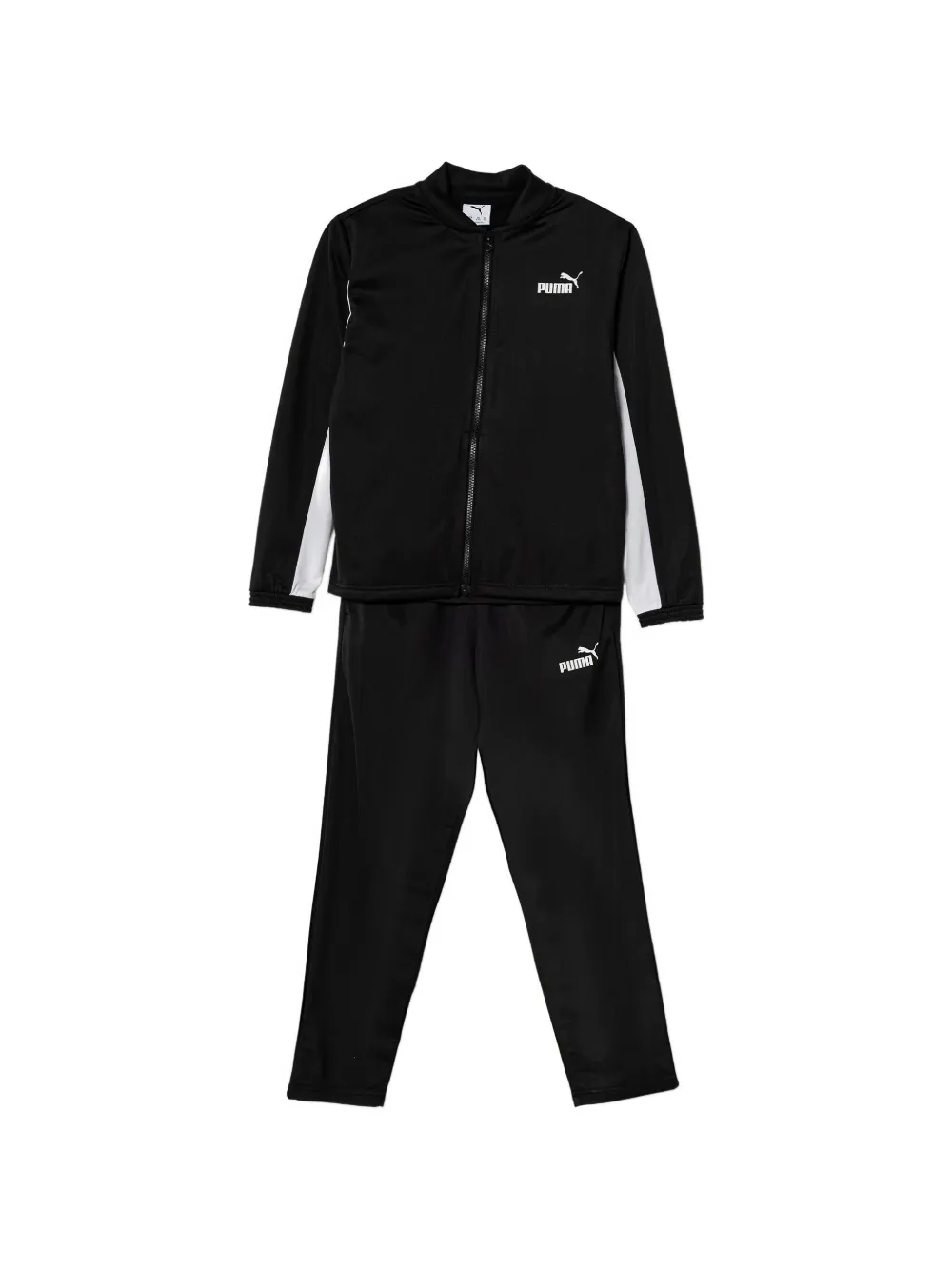 Puma Kids logo-print zip-up tracksuit - Nero
