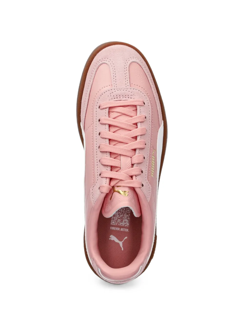 PUMA suede-panelled sneakers Roze