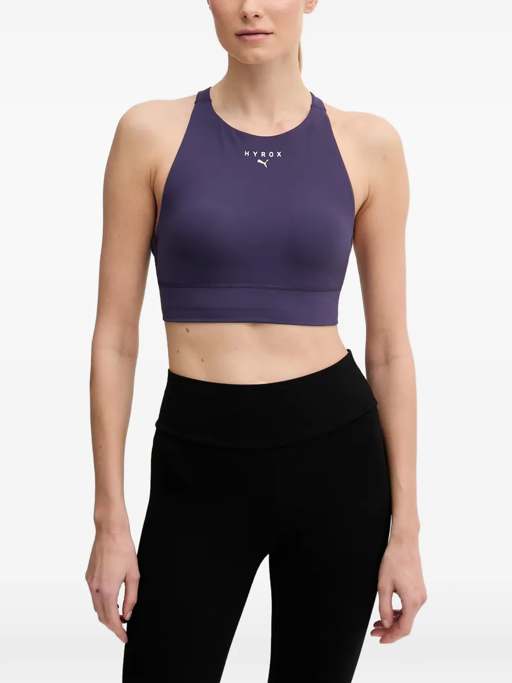 PUMA x Hyrox logo-print sports bra