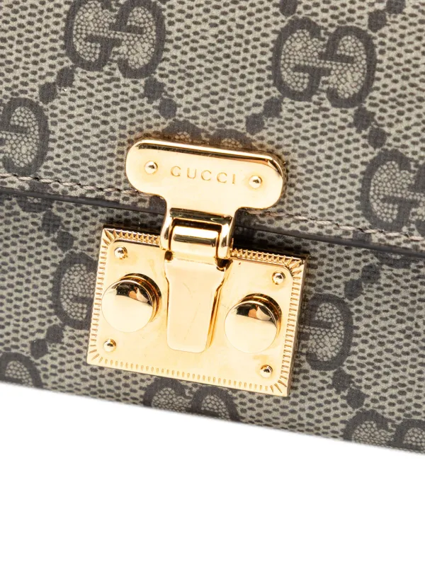 Gucci Pre-Owned 2016-2026 Mini GG Supreme Love Trunk Crossbody Bag
