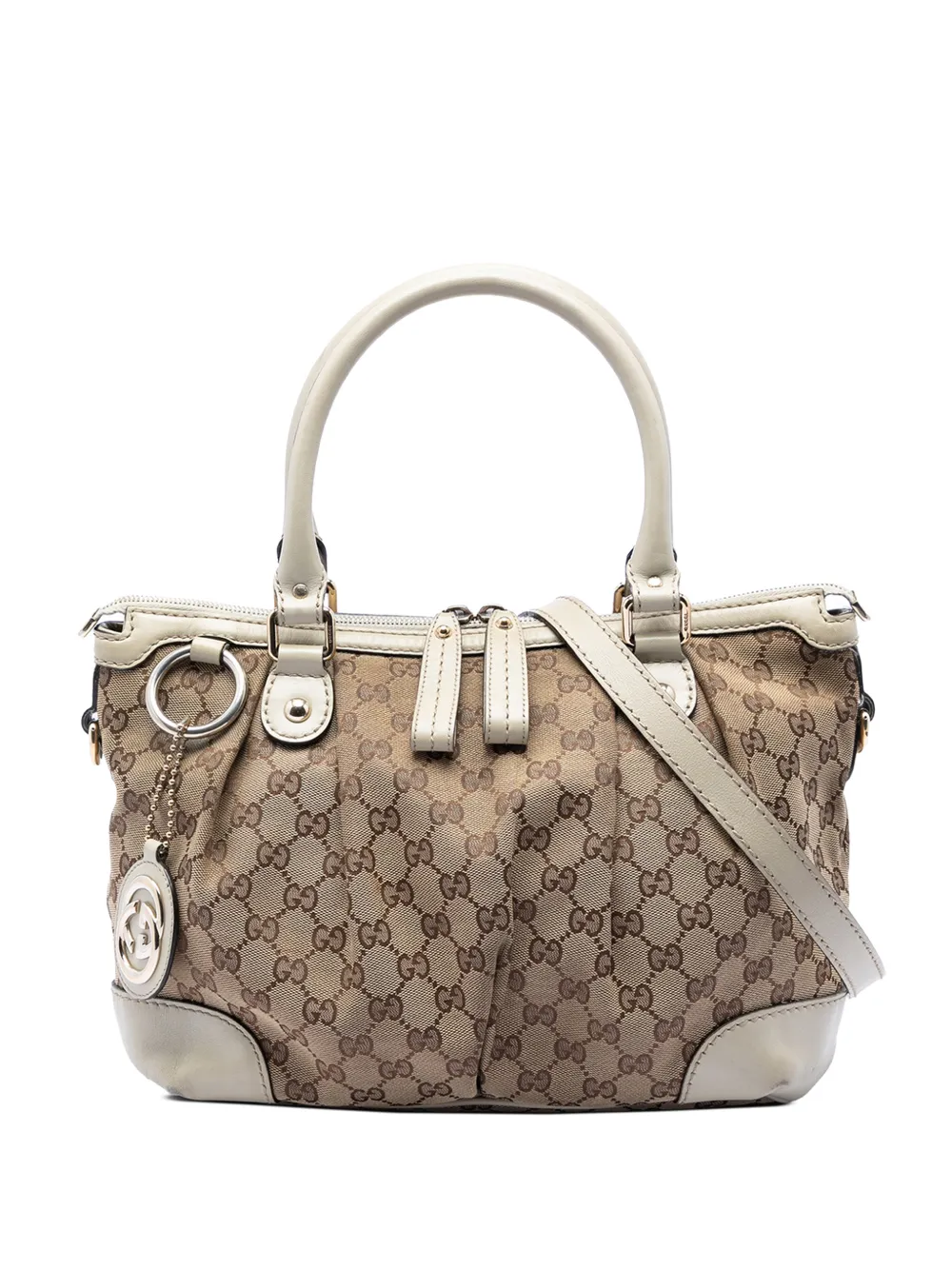 Gucci Pre-Owned 2016-2026 GG Canvas Sukey satchel - Toni neutri