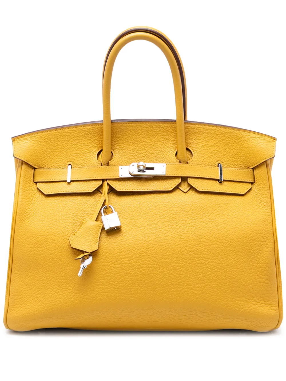 Hermès Pre-Owned 2009 Togo Birkin Retourne 35 handbag - Giallo
