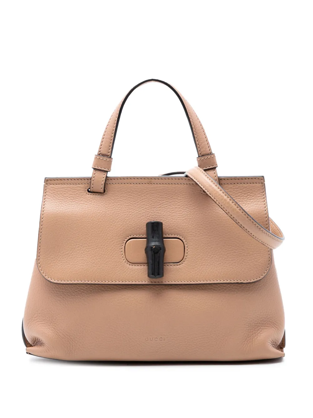 Gucci Pre-Owned 2016-2026 Small Leather Bamboo Daily satchel - Toni neutri