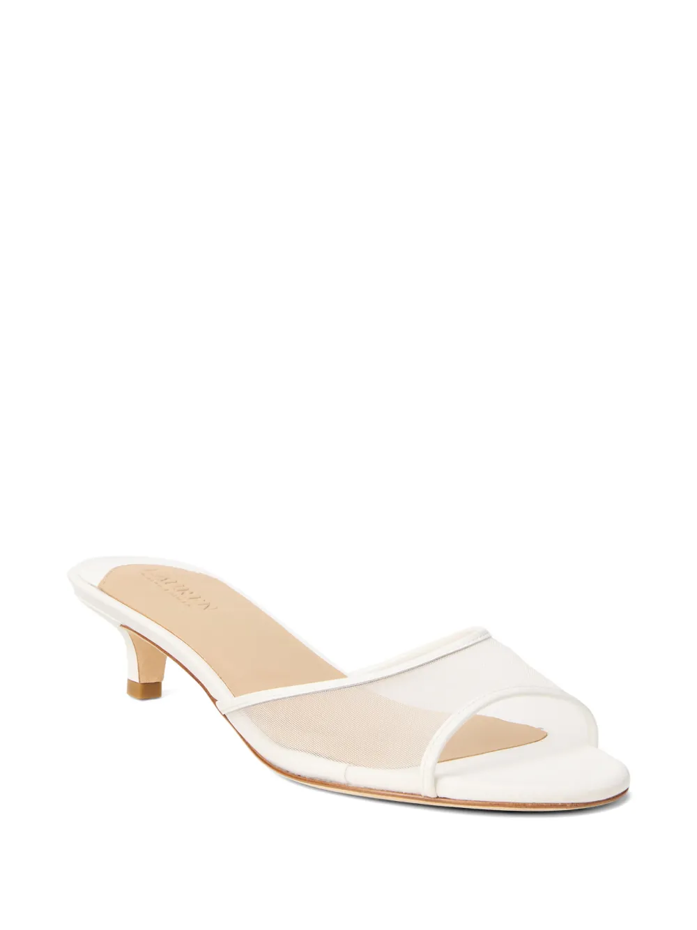 Lauren Ralph Lauren Francesca mesh muiltjes Wit