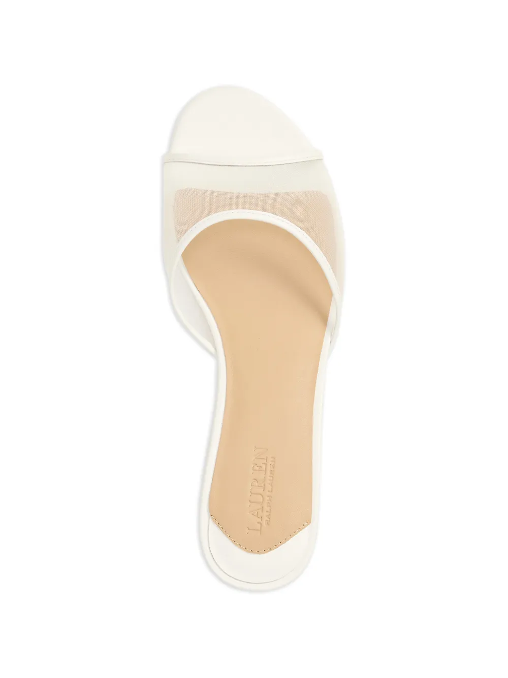 Lauren Ralph Lauren Francesca mesh muiltjes Wit