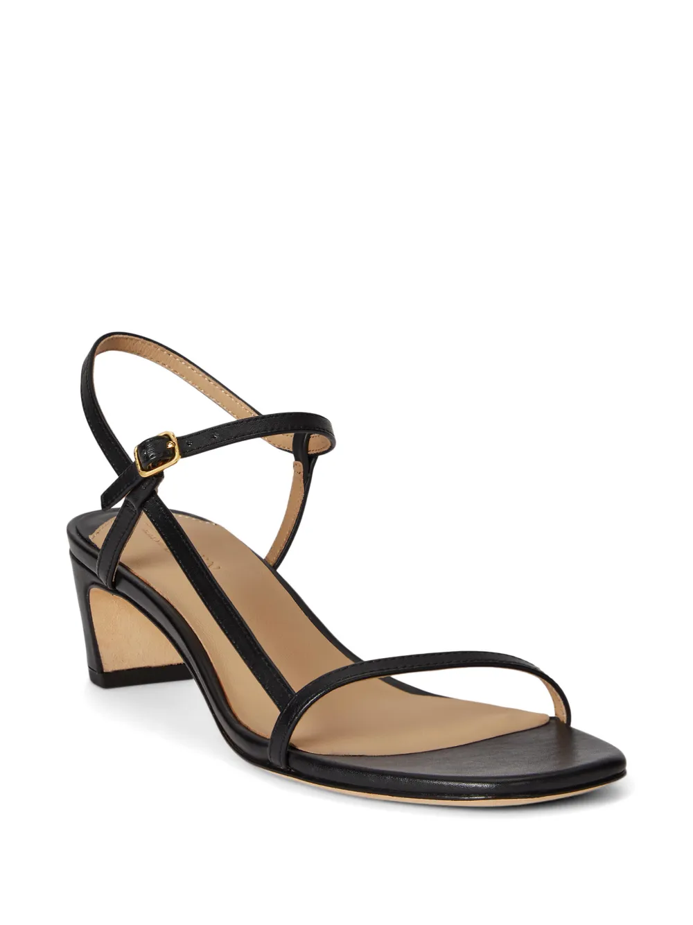 Lauren Ralph Lauren Lainee leather sandals Zwart