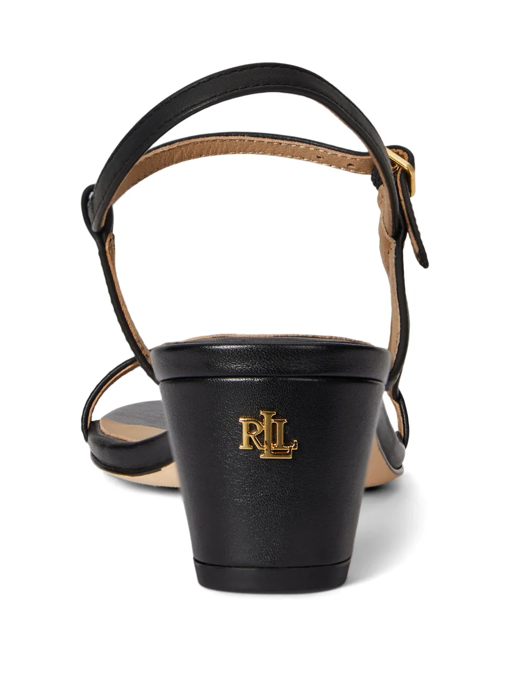 Lauren Ralph Lauren Lainee leather sandals Zwart