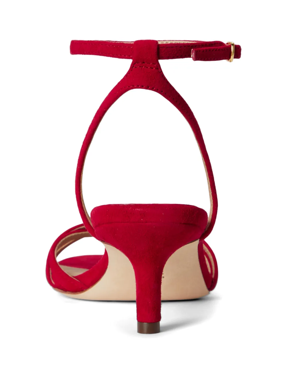 Lauren Ralph Lauren Kendyl suède sandalen Rood