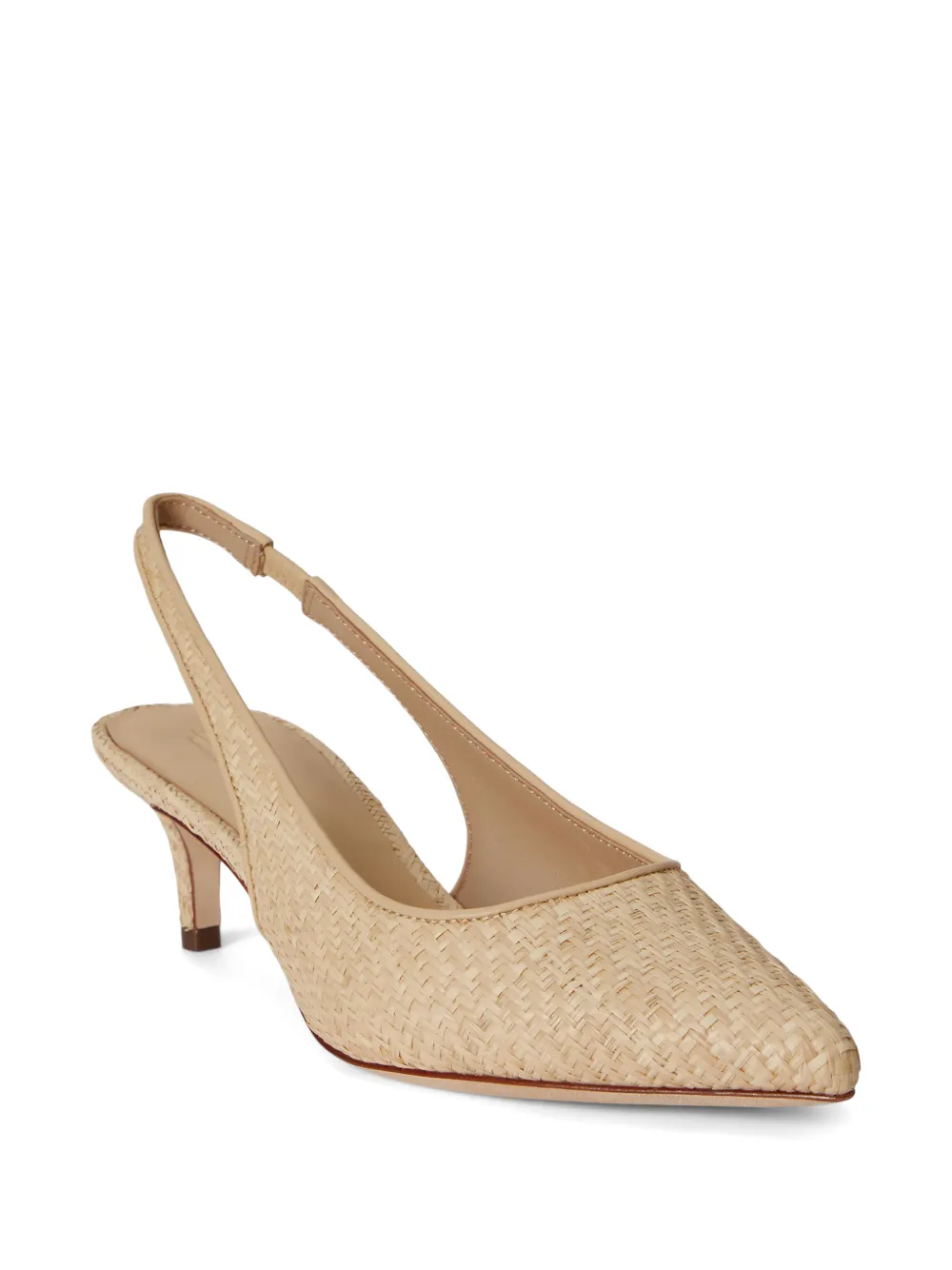 Lauren Ralph Lauren Lolah II woven slingback pumps Beige