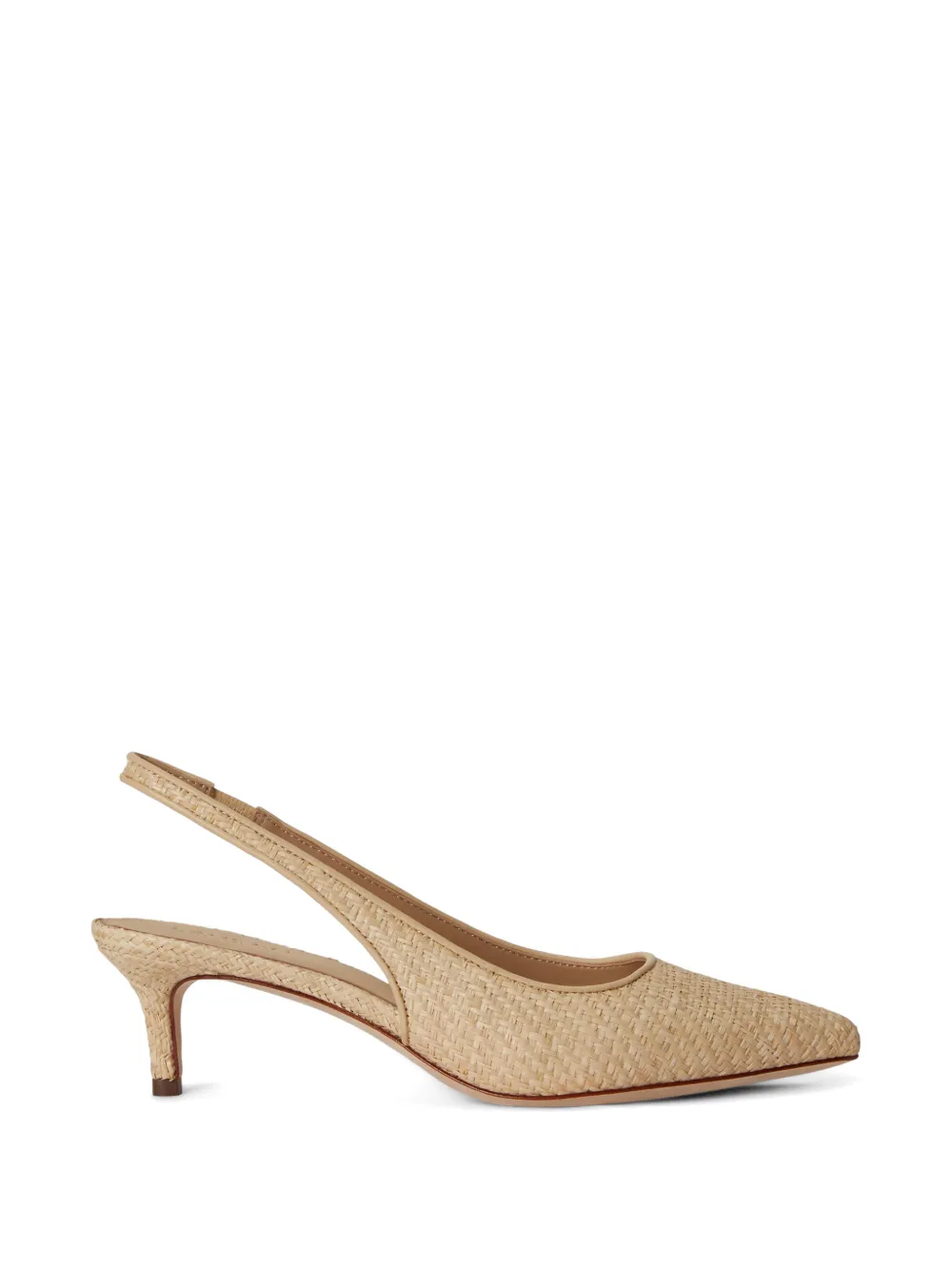 Lauren Ralph Lauren Lolah II woven slingback pumps Beige