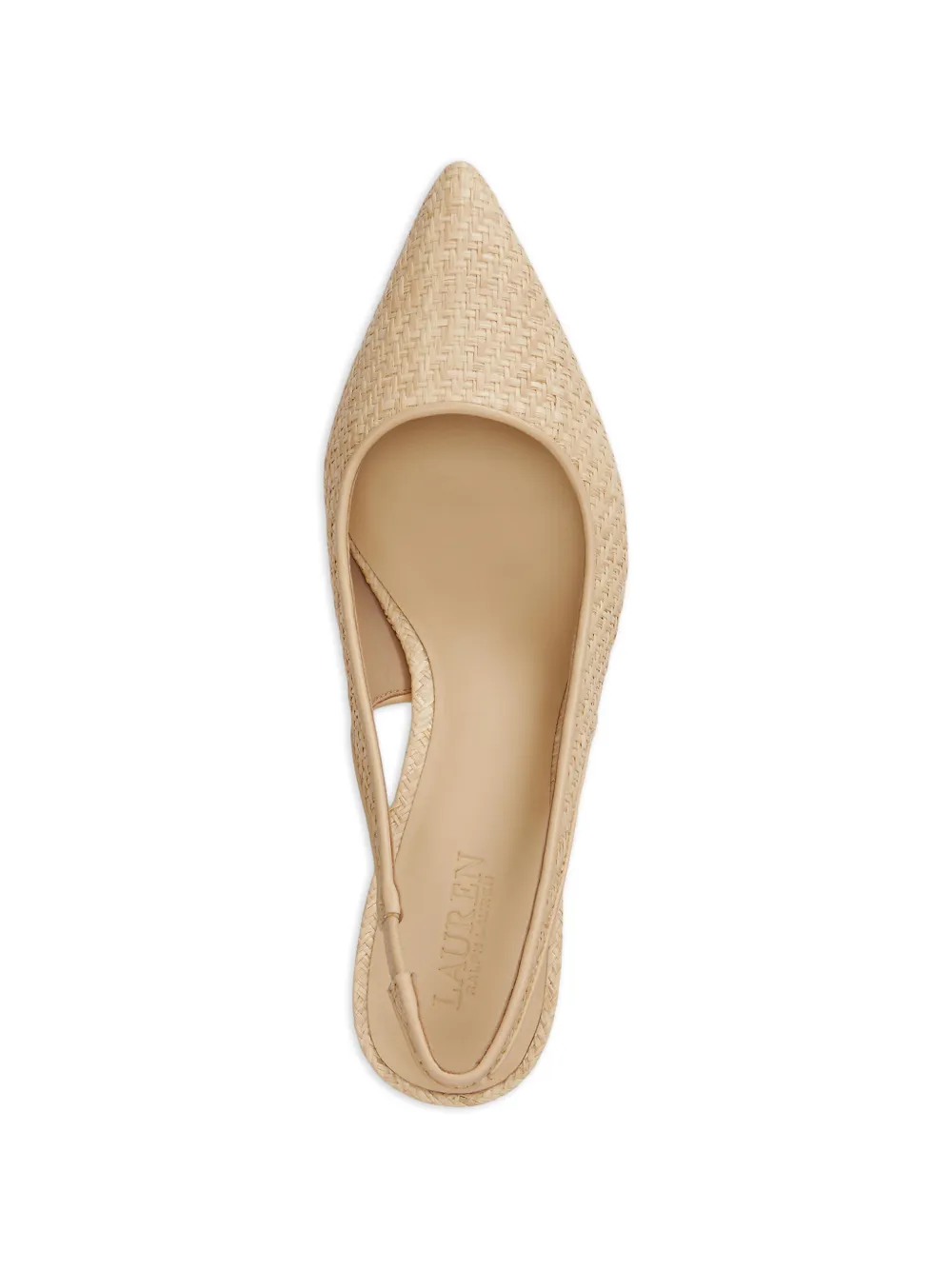 Lauren Ralph Lauren Lolah II woven slingback pumps Beige