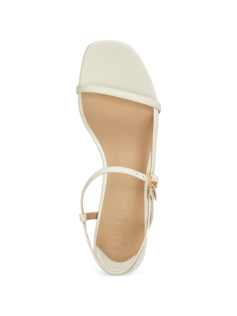 Lauren Ralph Lauren Lainee strappy leather sandals Beige