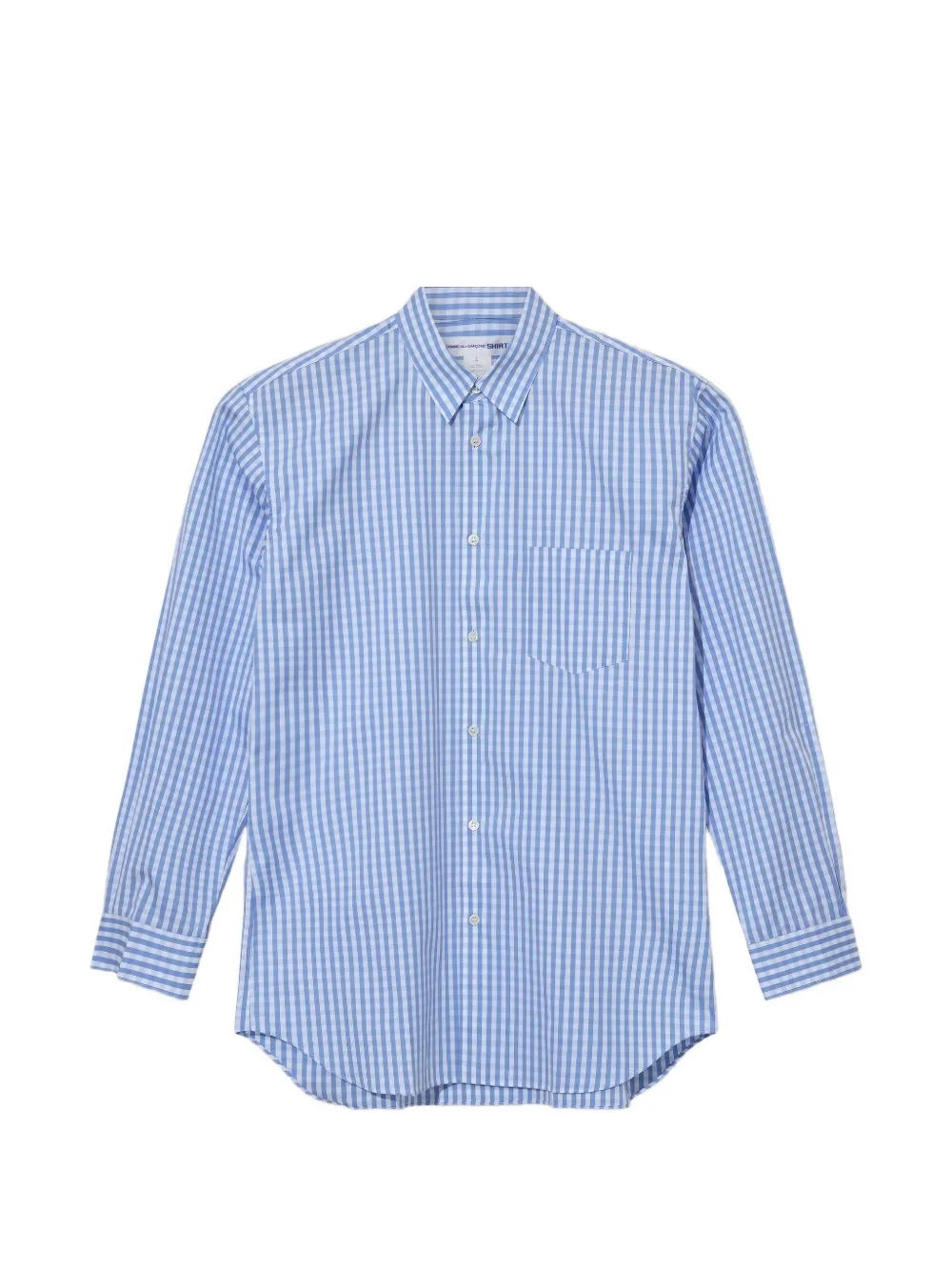 Comme Des Garçons Shirt gingham-check shirt - Blue
