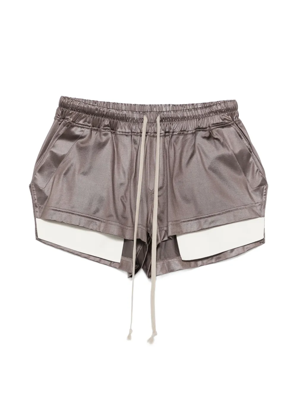 Rick Owens DRKSHDW drawstring-waist layered-detail shorts - Verde