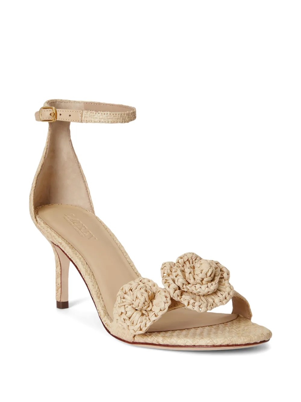 Lauren Ralph Lauren Allie raffia sandals Beige