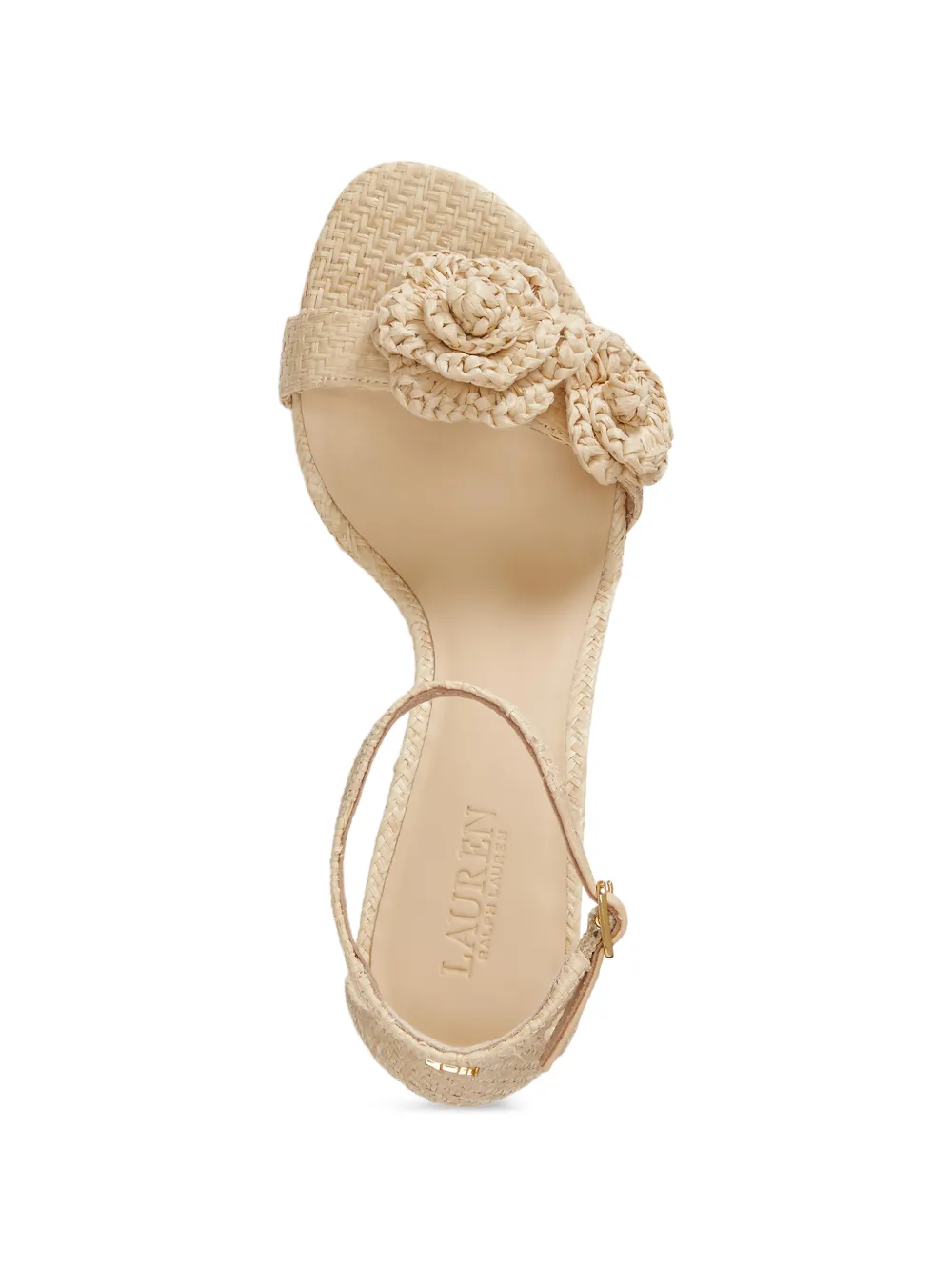 Lauren Ralph Lauren Allie raffia sandals Beige
