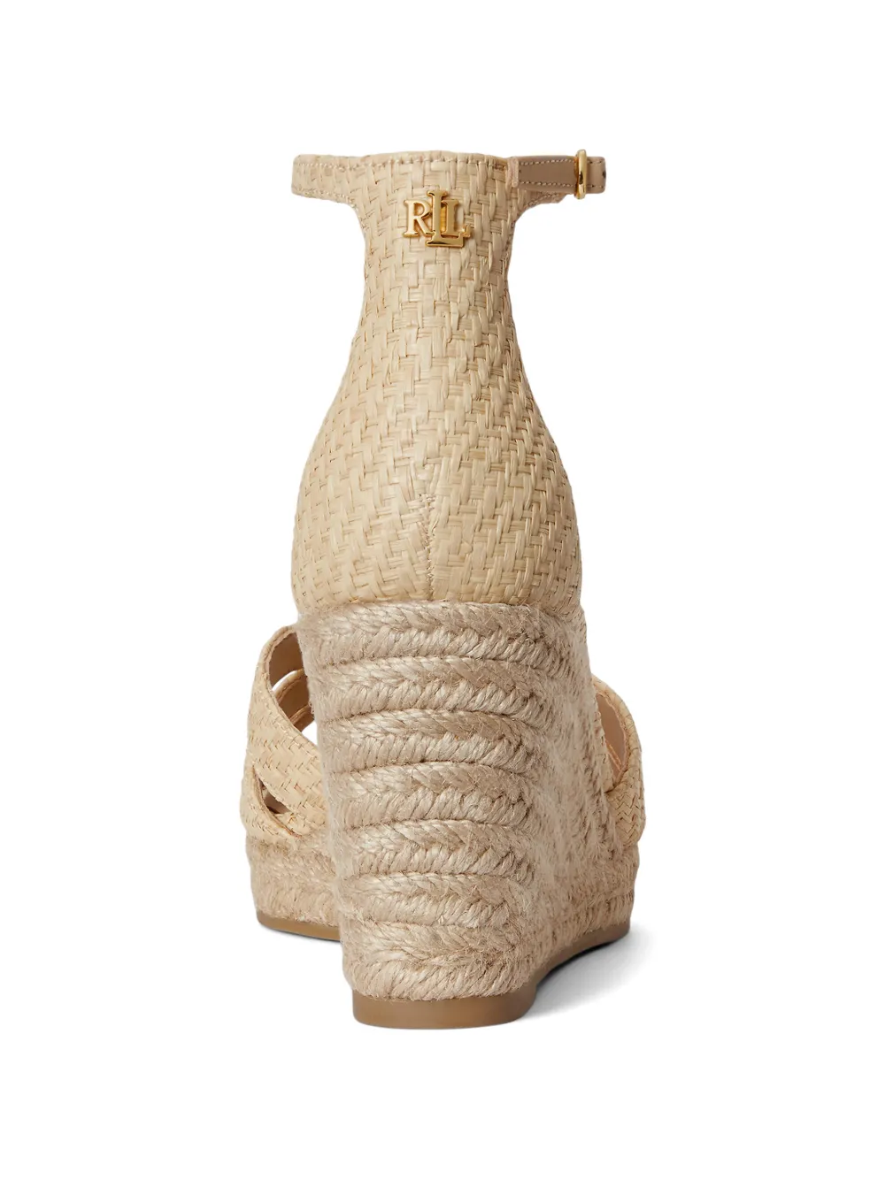 Lauren Ralph Lauren Nellie raffia-wedge espadrilles Beige