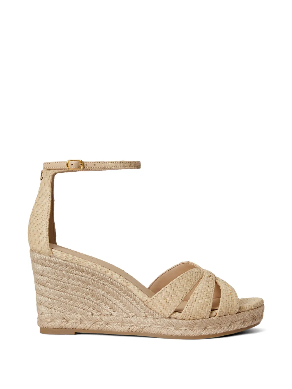 Lauren Ralph Lauren Nellie raffia-wedge espadrilles Beige