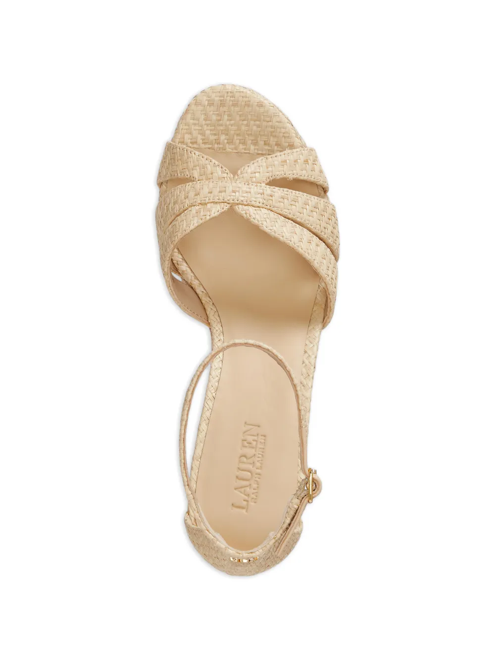 Lauren Ralph Lauren Nellie raffia-wedge espadrilles Beige
