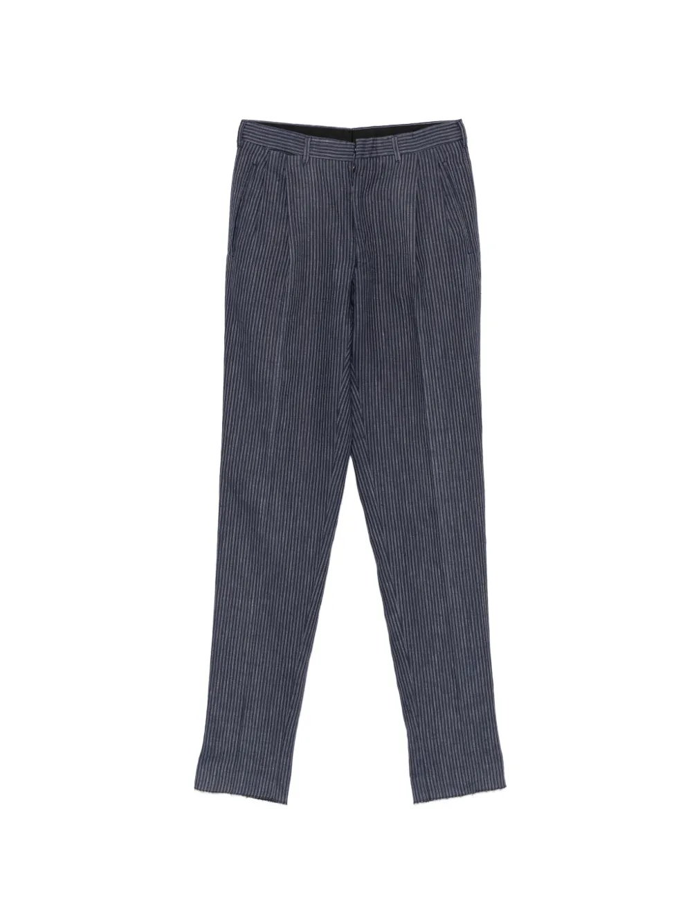 Romeo Gigli Pre-Owned 1990s pinstripe-pattern pleated trousers - Blau