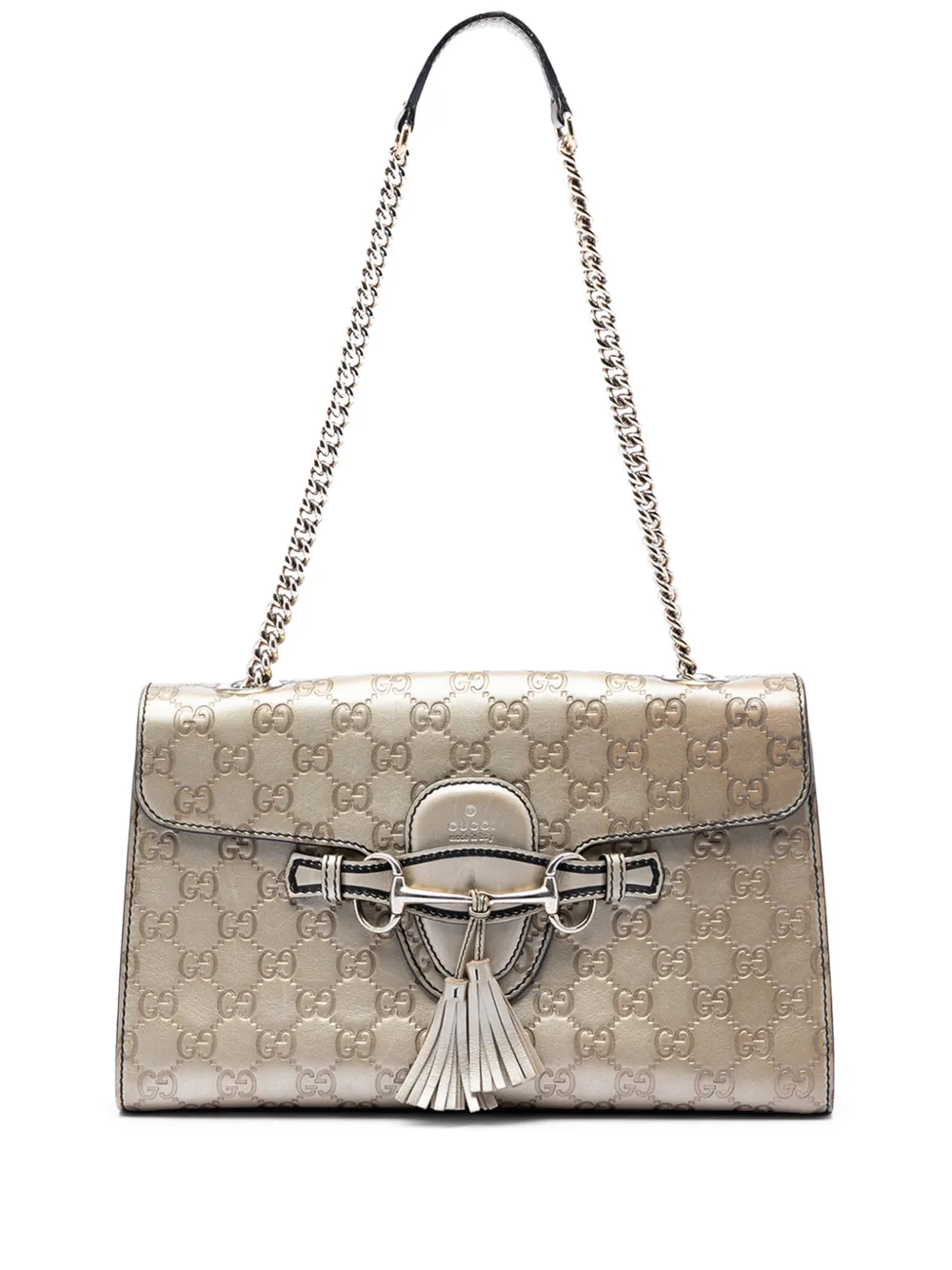 Gucci Pre-Owned 2016-2026 Medium Guccissima Emily shoulder bag - Oro