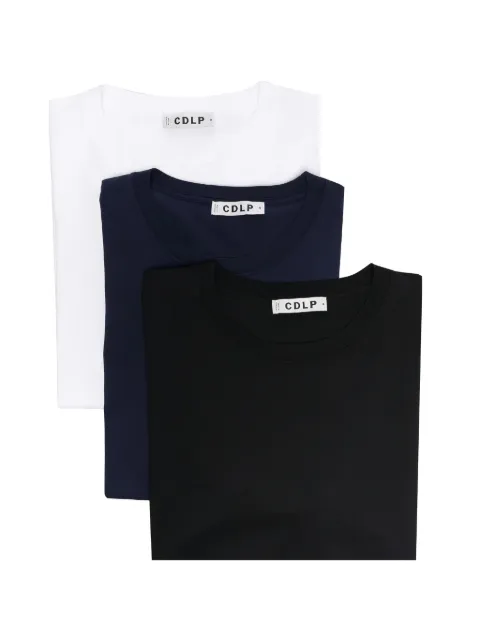 CDLP T-Shirts mit Rundhalsausschnitt (3er-Set)
