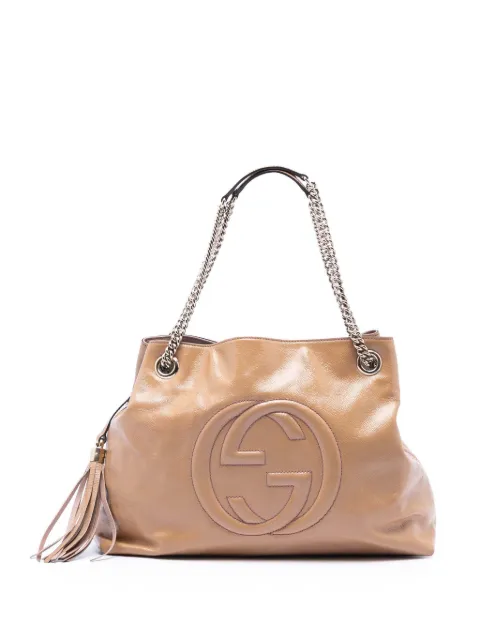 Gucci Pre-Owned 2016-2026 Medium Patent Soho Chain tote bag