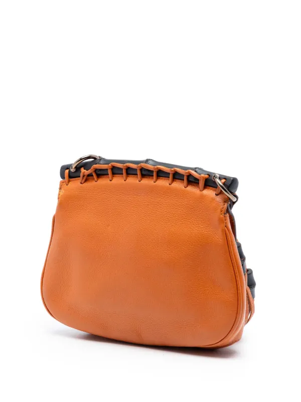 Gucci Pre-Owned 2016-2025 スモール レザー バンブー ヌーボー 