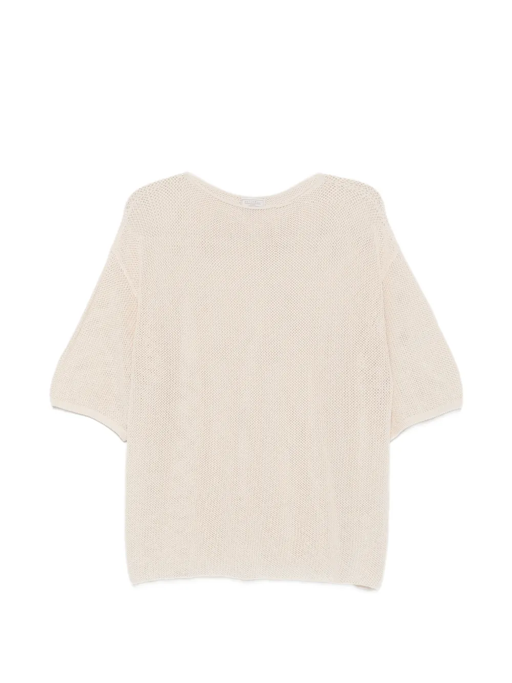 Antonelli Magnolia crew neck knitted top - Toni neutri