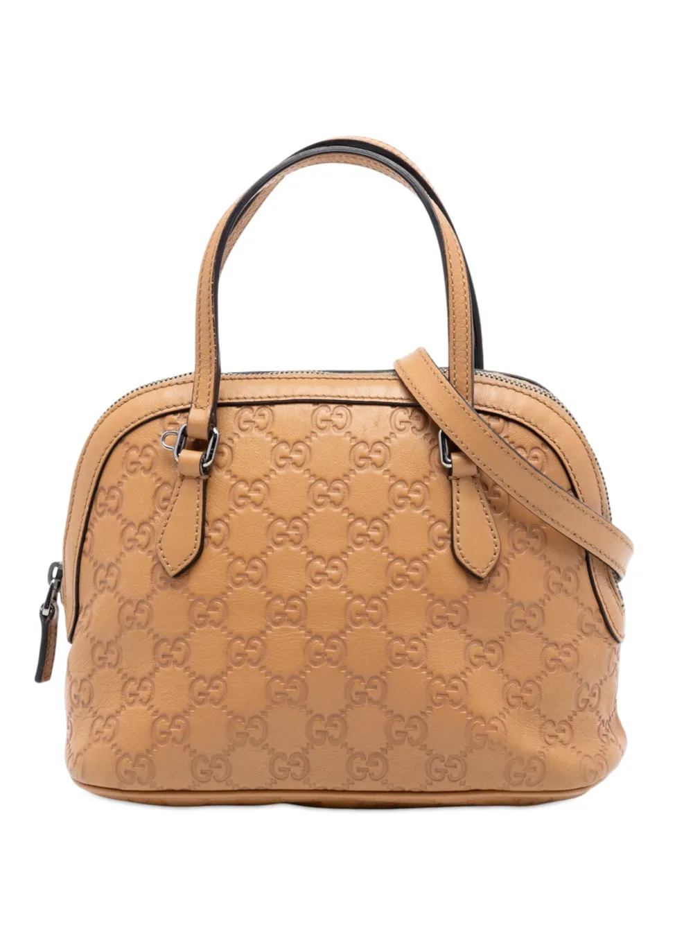 Gucci Pre-Owned 2016-2026 Mini Guccissima Dome satchel - Marrone