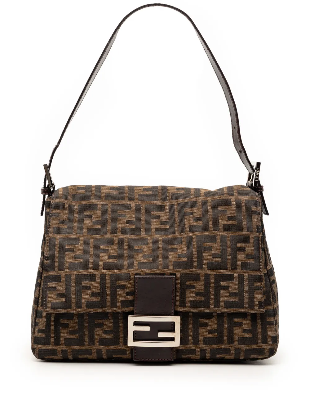 Fendi Pre-Owned 20th Century Zucca Canvas Mamma Forever shoulder bag - Brown